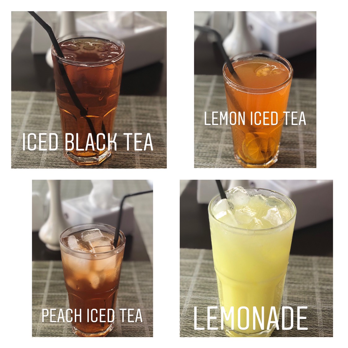 Iced Black Tea, Lemonadte