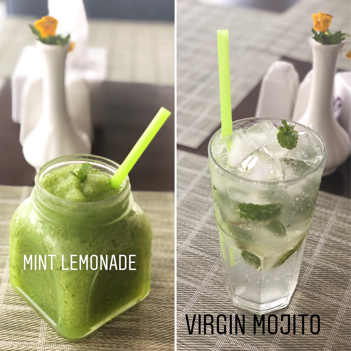 Mint Lemonade, Virgin Mojito